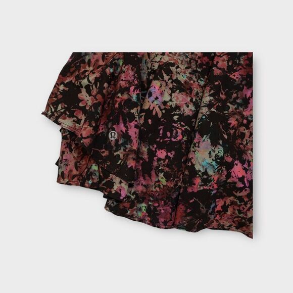 Lululemon Court Rival High-Rise Skirt Stencil Blossom Red Multi Size 8 - Picture 9 of 10